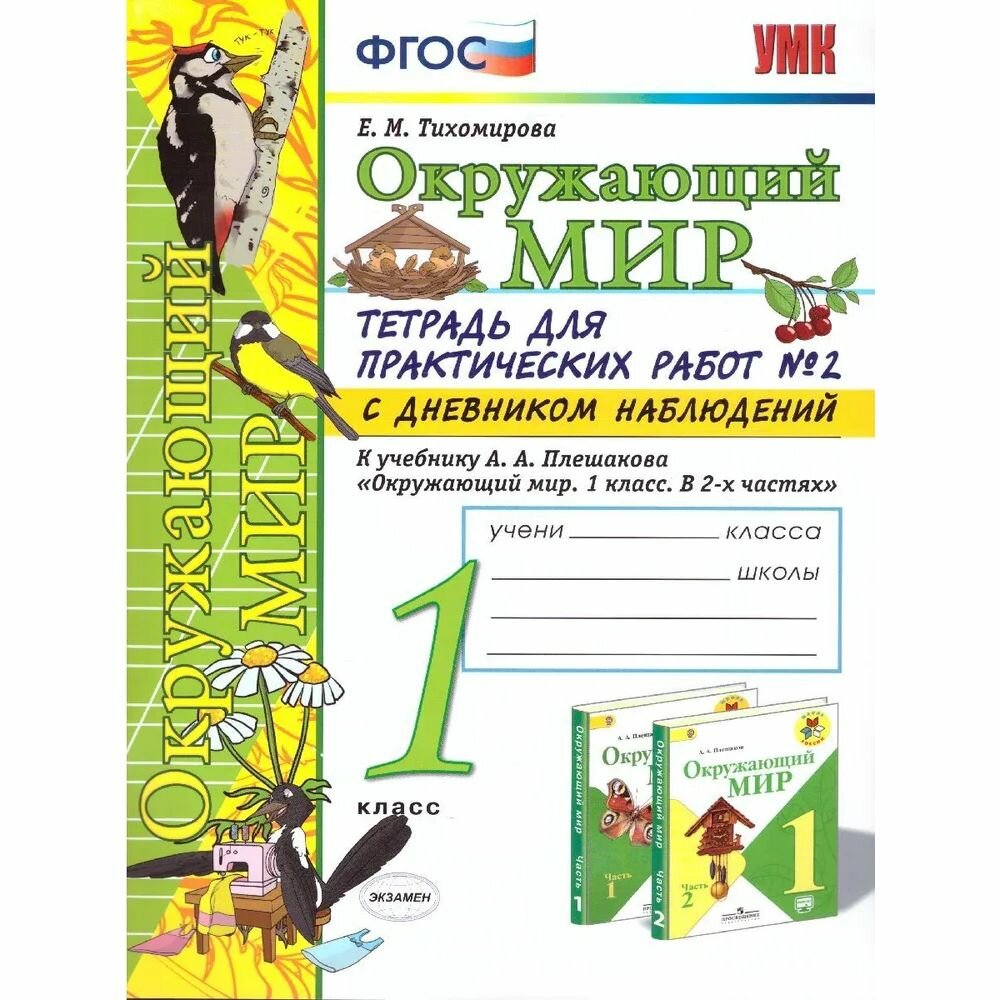 Окружающий мир. 1 класс. Тетрадь для практических работ № 2 с дневником наблюдений. К учебнику А.А. Плешакова "Окружающий мир. 1 класс. В 2-х частях. Часть 2" - фото №6