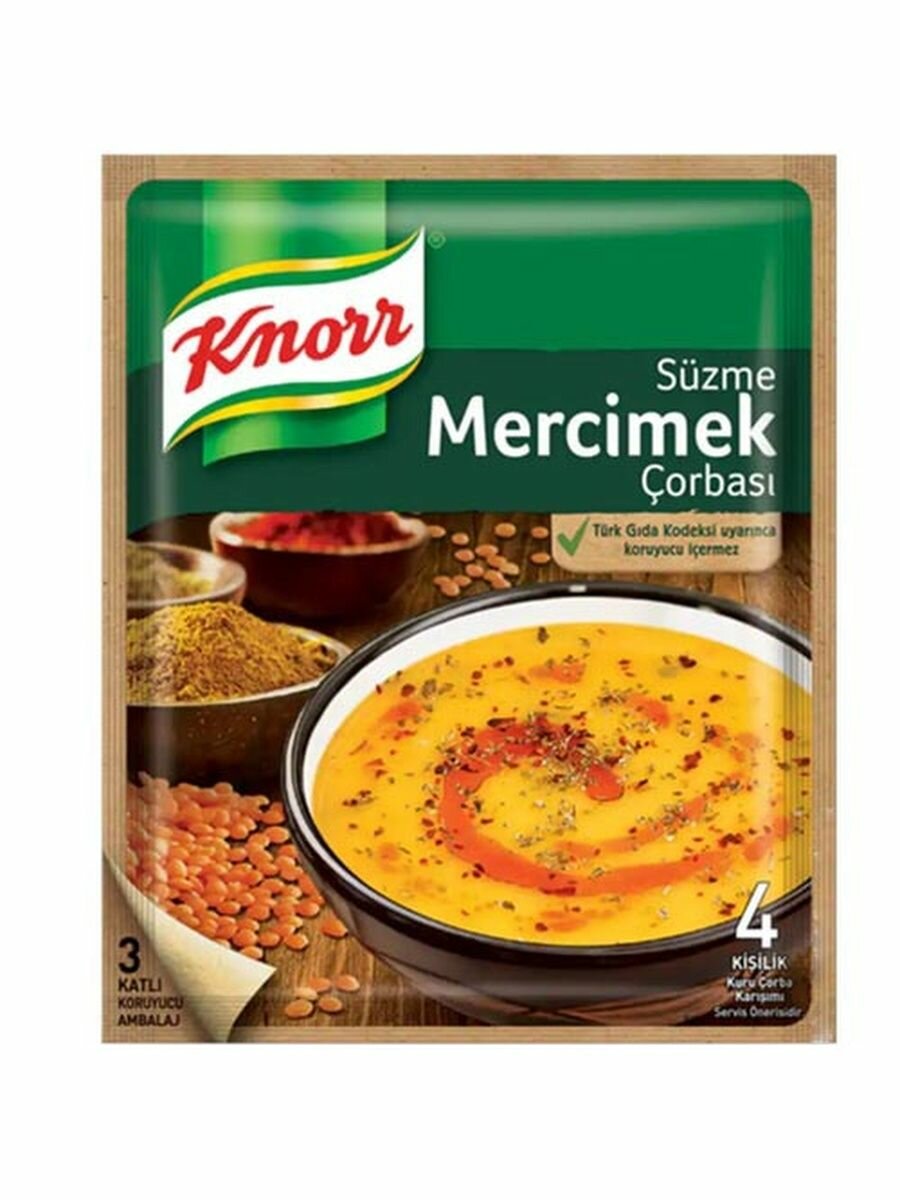 KNORR Чечевичный суп 76 гр (MERCIMEK CORBASI)