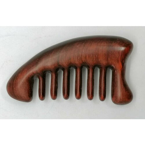 Расческа сандаловая , 10*5,5 см, массажный гребешок.(красный сандал)