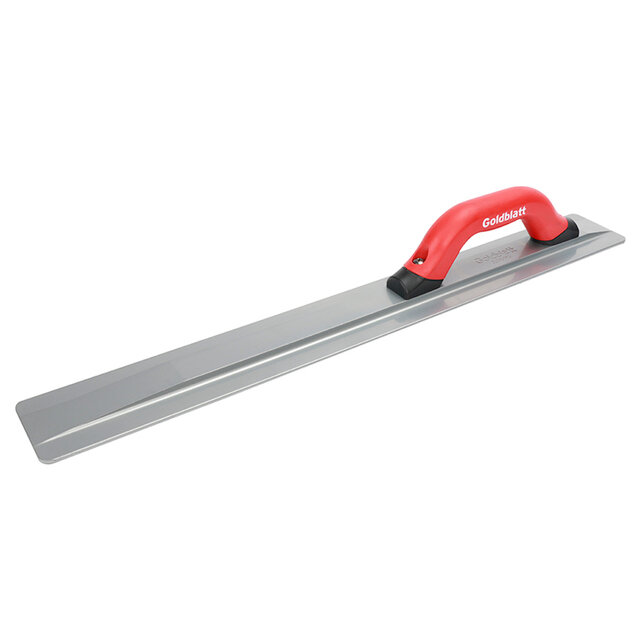 Кельма овальная GOLDBLATT G06147, магниевый сплав, мягкая ручка, 600x82 мм — фото 1