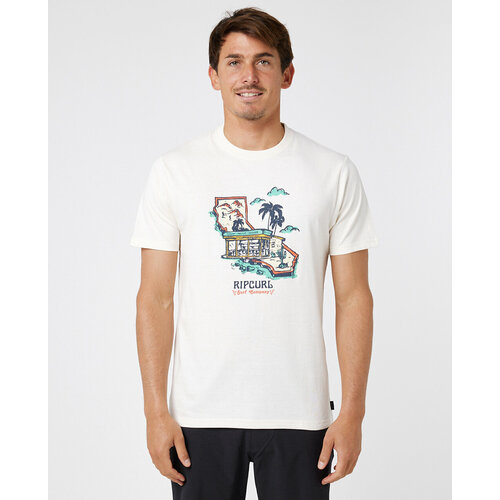 фото Футболка rip curl, размер l, бежевый