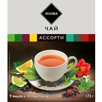 Ассорти чая и чайных напитков RIOBA 9 вкусов, в пакетиках, 90 шт. - изображение