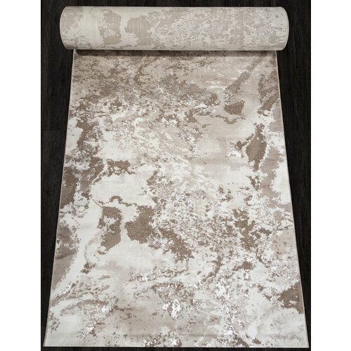 Ковер 82D1F - Дорожка Бежевый, Современный, Ковер на пол, в гостиную, спальню, в ассортименте, Турция, Бельгия, Россия (80 см. на 2500 см.)