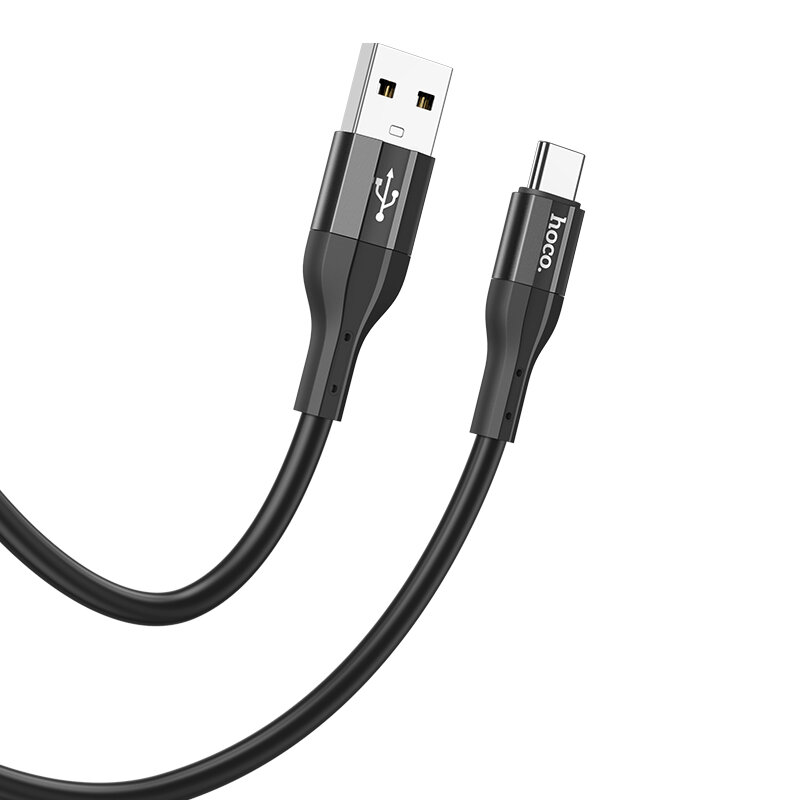 Кабель USB HOCO X72 Creator USB - Type-C, 3A, 1 м, черный