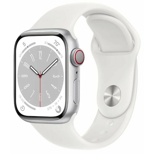Apple Watch Series 8 GPSLTE 41mm SilverWhite Sport Band SM 5610000₽