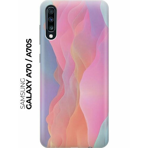 Силиконовый чехол Розовая дымка на Samsung Galaxy A70 / A70s / Самсунг А70 / А70с силиконовый чехол с принтом pansies для samsung galaxy a70 a70s самсунг а70 а70с