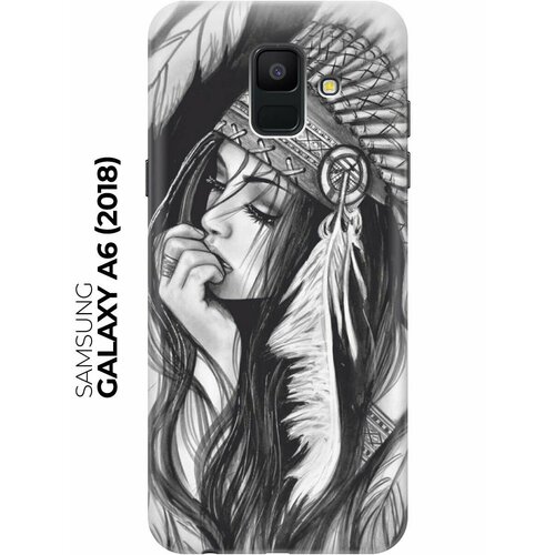 RE: PAЧехол - накладка ArtColor для Samsung Galaxy A6 (2018) с принтом Эскиз девушки re paчехол накладка artcolor для samsung galaxy a6 2018 с принтом тигр