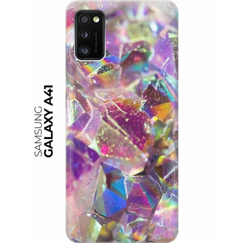 RE: PA Накладка Transparent для Samsung Galaxy A41 с принтом Розовые кристаллы re pa накладка transparent для samsung galaxy m31 с принтом розовые кристаллы