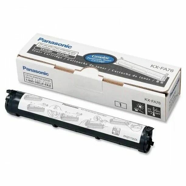 Тонер-картридж PANASONIC (KX-FA76A7) KX-FL501/502/503/M553RU, черный, оригинальный, ресурс 2000 стр.