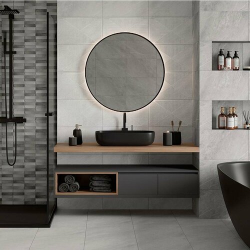 GRACIA CERAMICA Плитка базовая GRACIA CERAMICA Magma Grey 01 45*45 см керамогранит nadelva sugar grey серый pg 01 60х60 gracia ceramica