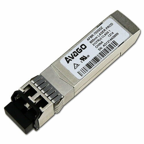 Трансивер Avago AFBR-703SDZ 10GBASE-SR, Small Form-factor Pluggable (SFP Plus), 850nm i ntel 10gb sfp afbr 703sdz in2 10g sr x520 x710 82599 адаптер универсальный волоконно оптический переключатель коннектор sfp