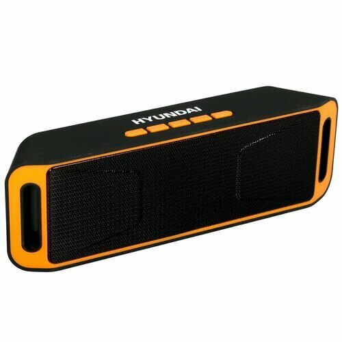 Портативная аудиосистема Hyundai H-PAC160 черный 6 Вт Bluetooth AUX время работы - до 7 ч 124400₽