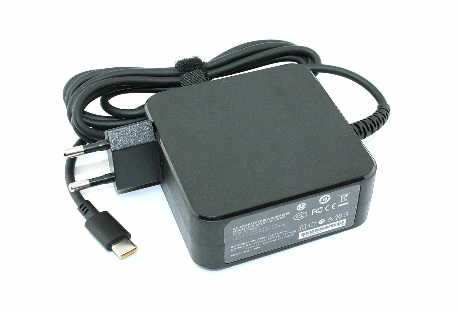 Блок питания (сетевой адаптер) для ноутбуков Lenovo 5V 2A 15V 3A 18,5V 4,5A 20V 4,5A Type C 90W
