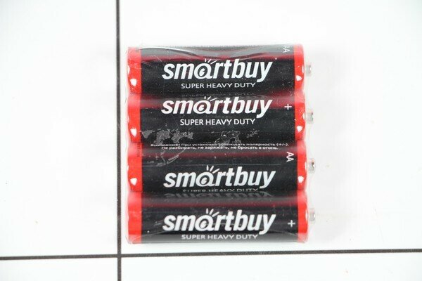батарейка аа солевая smartbuy sbbz-3a04s, 4шт - фото №1
