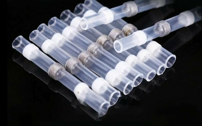 фото 10 шт. Соединительная гильза изолированная термоусаживаемая под пайку / Диаметр 1,7 мм, сечение кабеля: 0,25-0,34 мм2