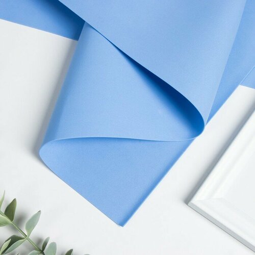 Фоамиран матовый 50х50см 1 мм сине-голубой 10шт 767₽