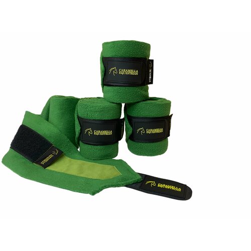 фото Бинты флисовые caramella equestrian green one