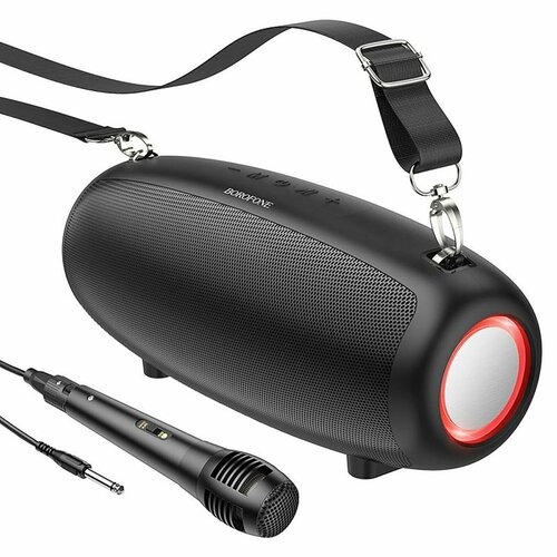 Портативная колонка Borofone BP13 Dazzling микрофон черная 1 шт 419900₽