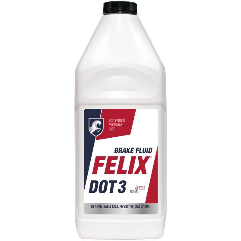 Жидкость тормозная Felix ДОТ 3 (Упаковка: 910г)