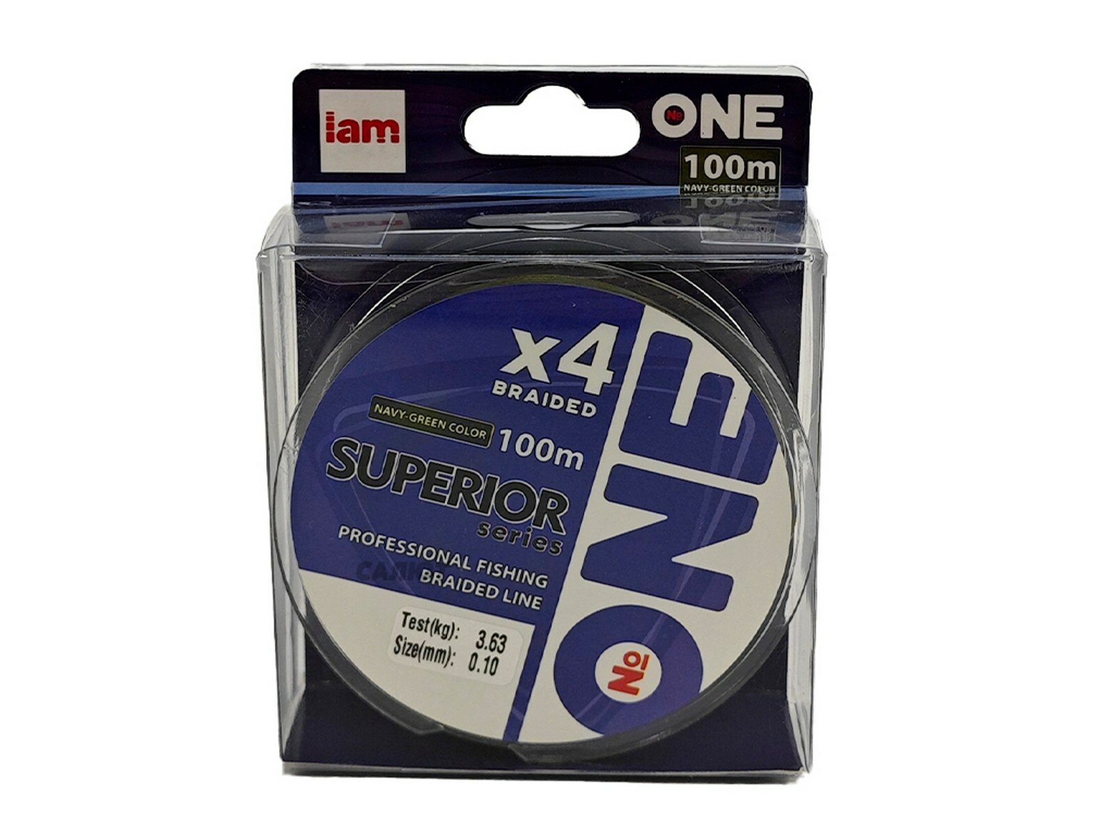 Плетеный шнур для рыбалки №ONE Superior 4х-жильный 100м (темно-зеленый) диаметр 0,05мм — фото 15