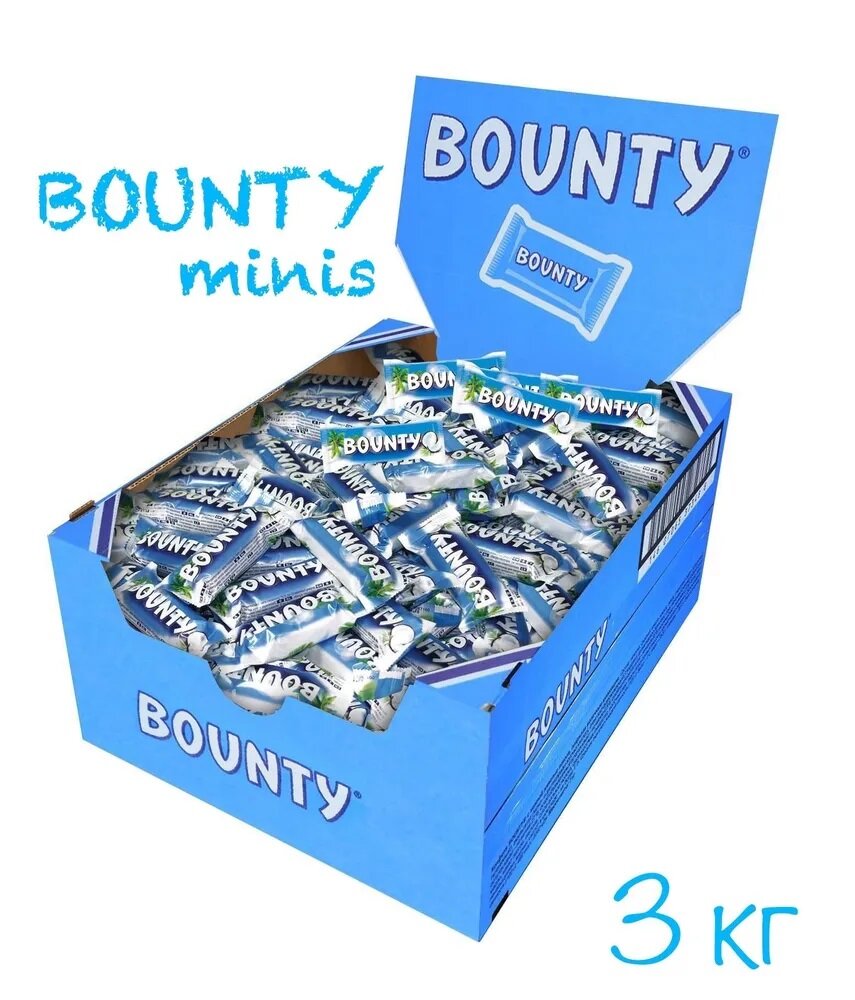 Батончик Bounty Minis, 3000 г