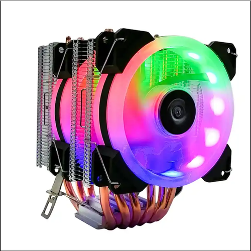 Кулер для процессоров AMD/Intel Cool Storm T-90 с шестью медными трубками и подсветкой RGB 6 heatpipes rgb cpu cooler radiator silent pwm 4pin 130w for intel lga 1150 1151 1155 1200 1366 2011 x79 x99 am3 am4 ventilador