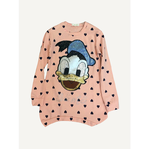 фото Школьное платье, размер 130, коралловый magiclamd