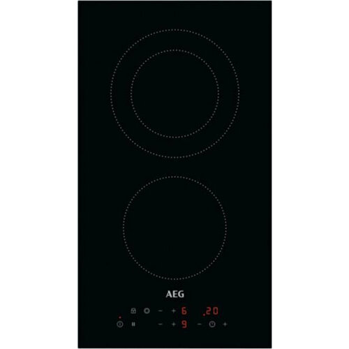 Варочная панель AEG HRB32310CB черная, дизайн домино, расширение зоны нагрева, таймер — купить, цена, характеристики