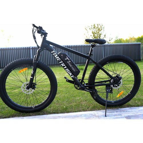 Электровелосипед полуфэтбайк Time Try 2757s Алюминиевая рама 17 Мотор 36V250W Взрослый Спортивный черный модель 2024 59900₽
