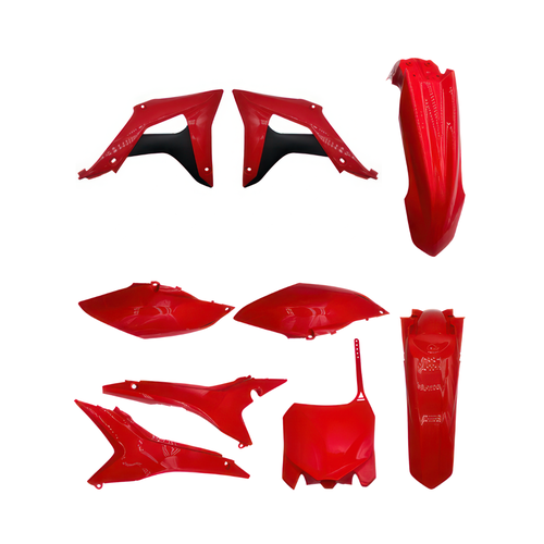Комплект пластика красный для эндуро и кросс мотоциклов BSE M/Z серий
