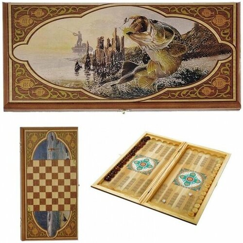 Мастер Бамбук SA-RI-M Нарды в деревянной коробке рыбалка мастер бамбук