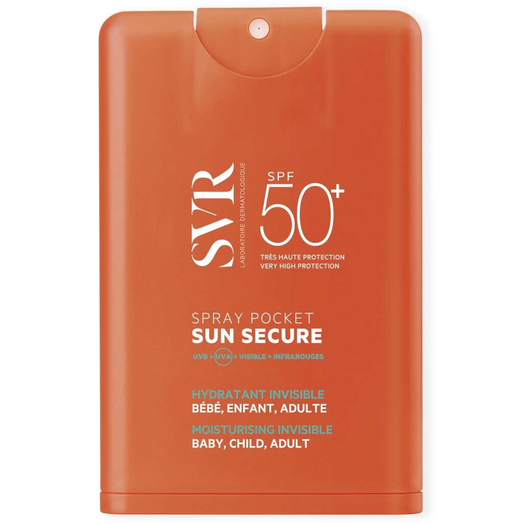 SVR Увлажняющий компактный спрей "Безопасное солнце" SPF 50+, 20 мл