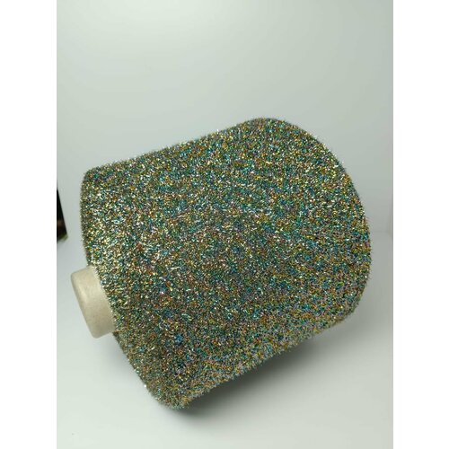 Вискозный люрекс с ресничками цвет новогодний серпантинбобина 50гр-1100м 300₽