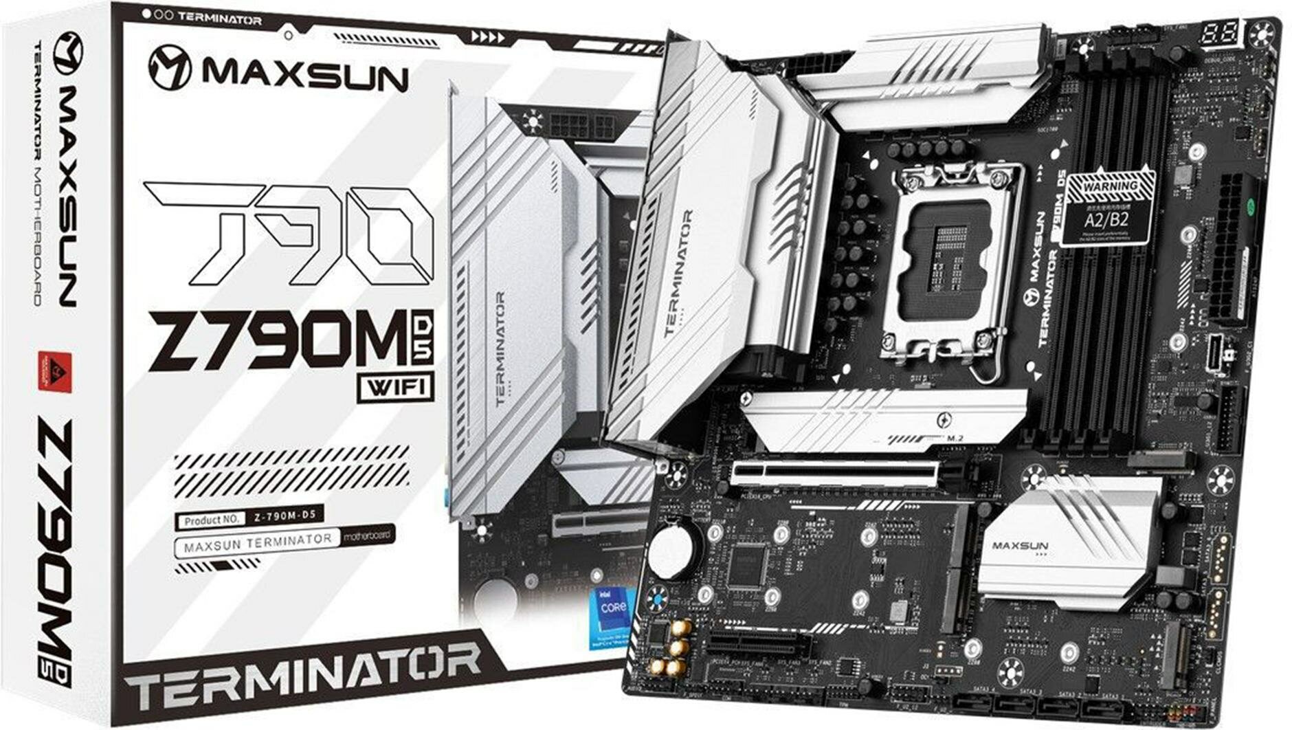 Материнская плата mATX MAXSUN (LGA1700, Z790, 4*DDR5 (7000), 4*SATA 6G RAID, 5*M.2, 2*PCIE, 2.5Glan, WiFi, BT, HDMI, DP, USB - фото №7