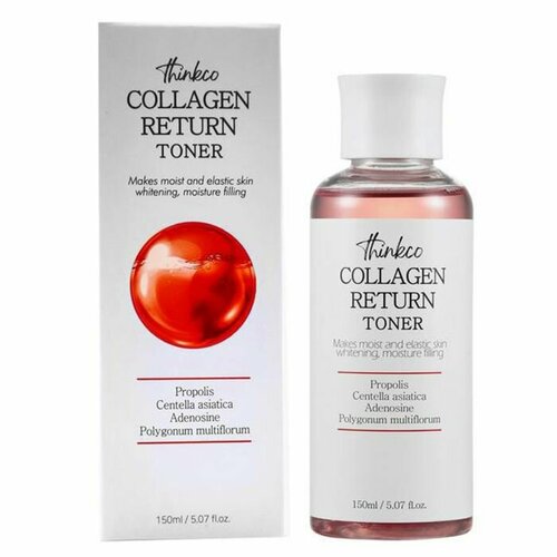 THINKCO Тонер для лица с коллагеном Collagen Return Toner тонер для лица с коллагеном thinkco collagen return 150 мл