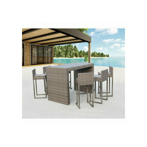 Комплект мебели Афина мебель T390GD/Y390G-W786Pcs Grey