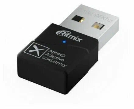 Bluetooth адаптер Ritmix RWA-359 адаптер 2.4ГГц, версия bluetooth 5.2.