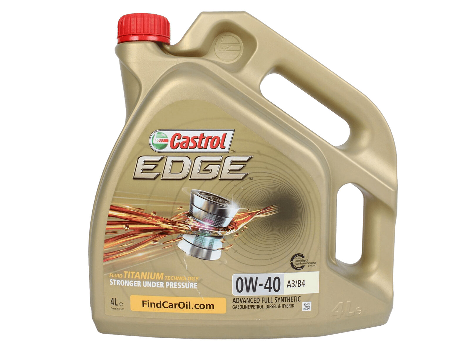 Масло моторное CASTROL EDGE 0W40 A3/B4 4л