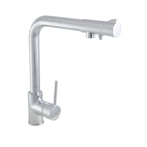 Смеситель Кухня SANTREK AQUA-1036 PRESTIGE SAP-1036 шар d-35 с подключением фильтра питевой воды хром 6019₽