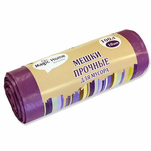 Мешки для мусора 100л 10шт в рулоне прочные Antella 190₽