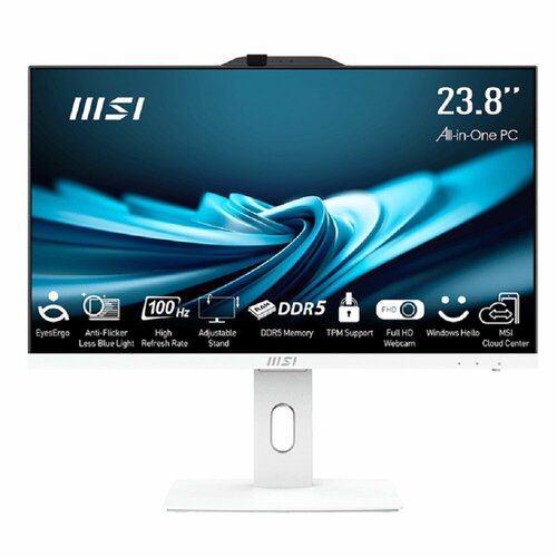 MSI Pro AP242P 14M-676XRU 9S6-AE0622-676 White 238 FHD i3 14100-16Gb- 512Gb SSD- UHD Graphics 730- noOS-kb-m 7155000₽