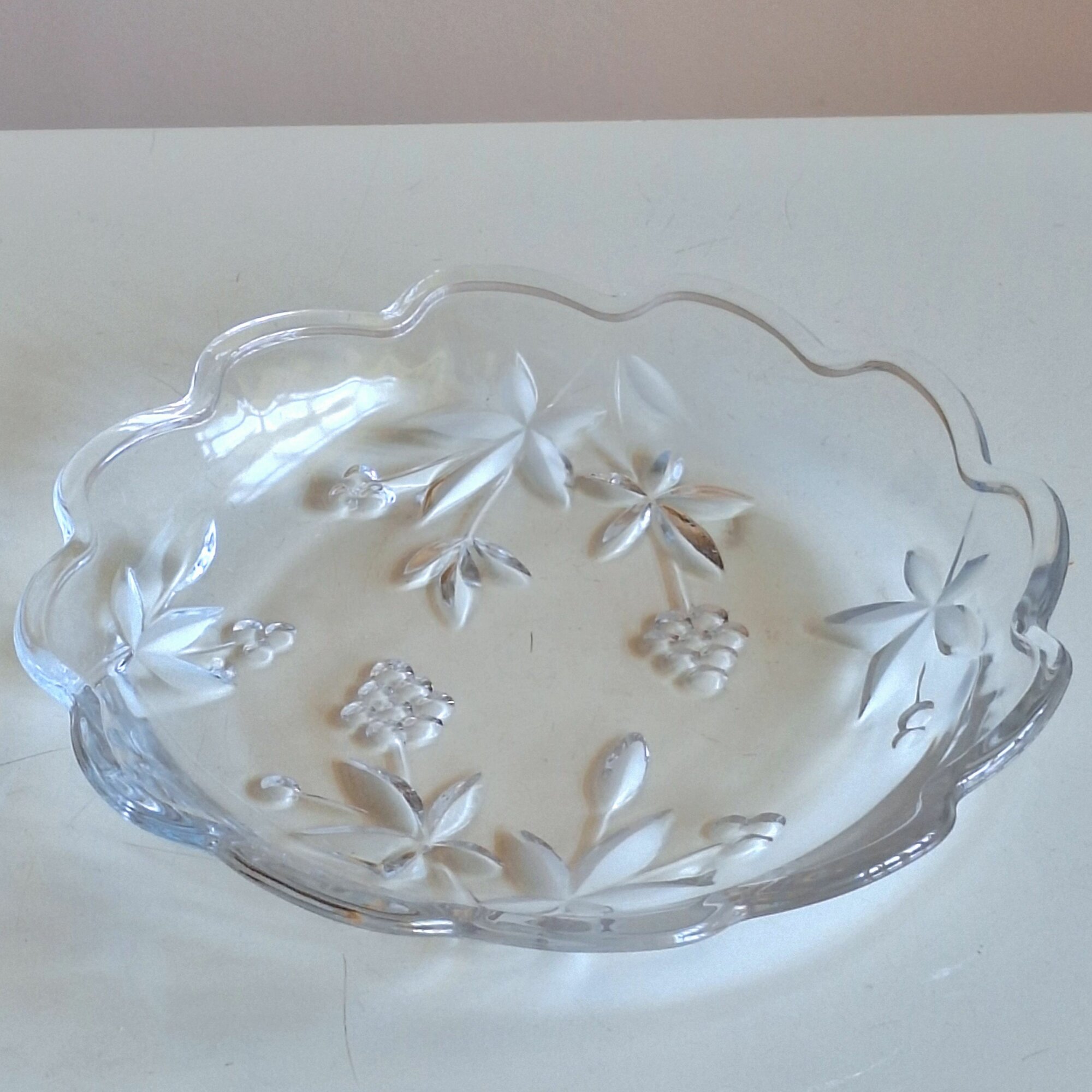 Винтажная стеклянная тарелка Soga Japan