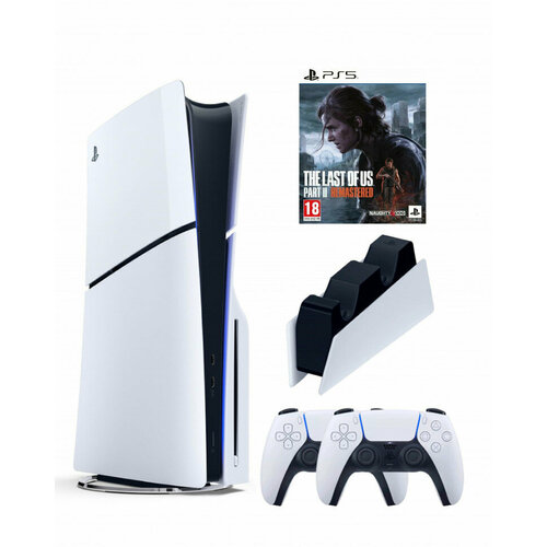 Приставка Sony Playstation 5 slim 1 Tb2-ой геймпадбелыйзарядноеИгра Один из нас 2 7900000₽