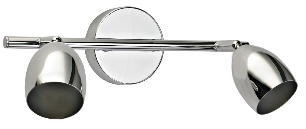 Спот поворотный Sabi с цоколем Gu10 2x42 Вт цвет хром