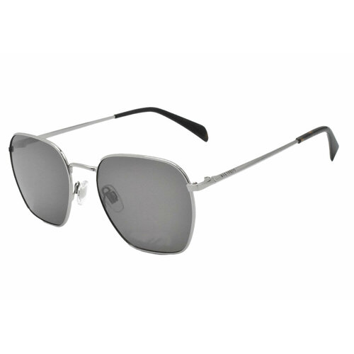 Солнцезащитные очки Megapolis, серый, серебряный