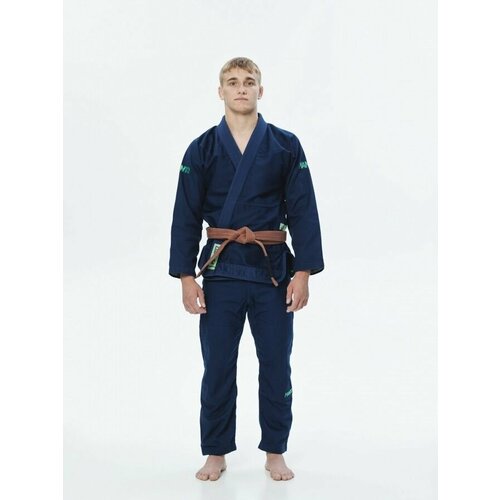 фото Кимоно для джиу-джитсу manto базовая коллекция, размер a4, navy blue