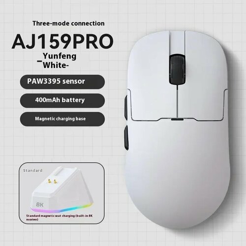 AJAZZ AJ159 APEX Про беспроводная игровая мышь AJ159Pro White 3829₽