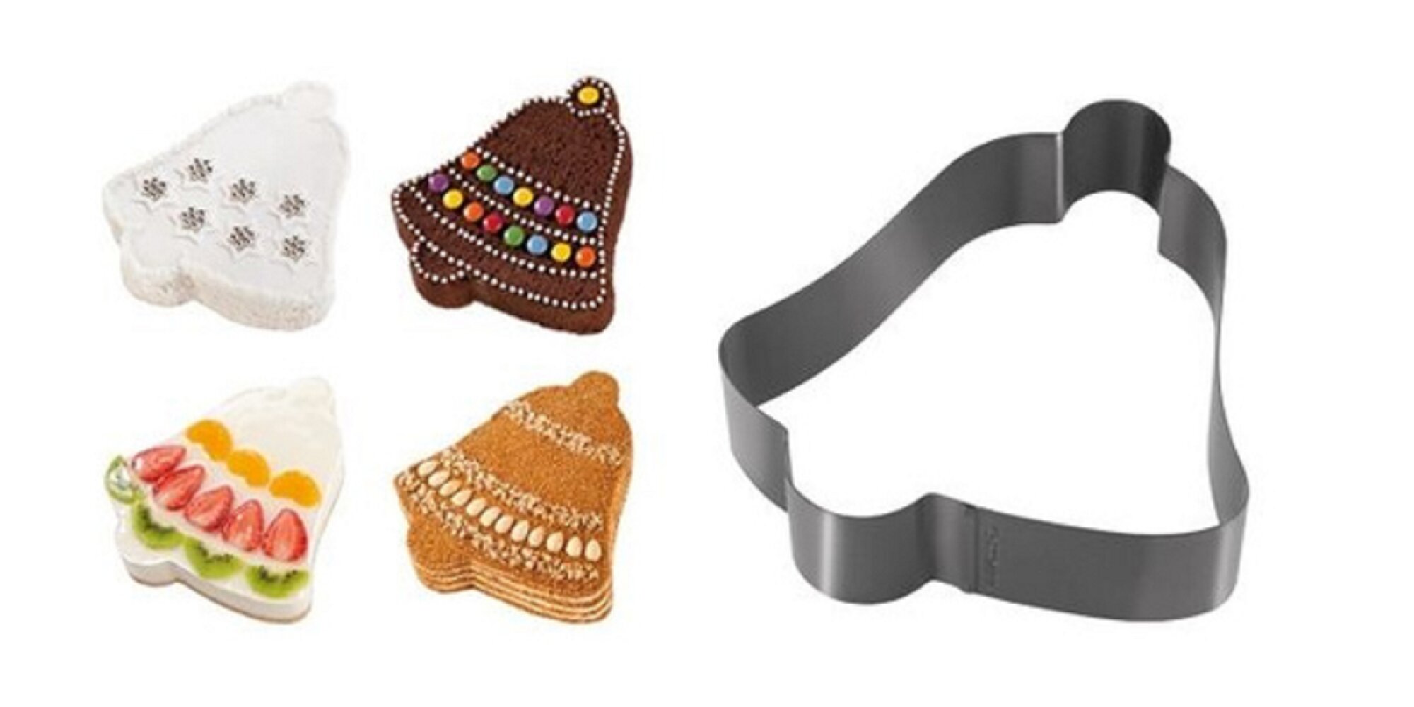 Форма для выпечки печенья Tescoma Delicia , колокольчик, сталь — фото 1