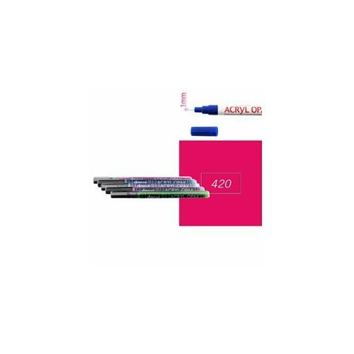 Карминовый Акриловый маркер DARWI Acryl Opak 1мм 198₽