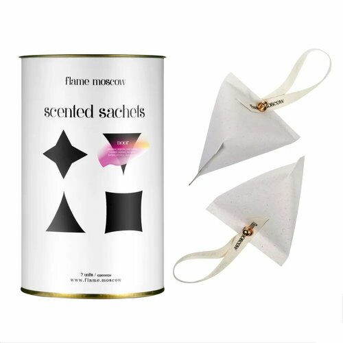 Саше для шкафа ароматическое Noor I розовое дерево уд мандарин I Flame Moscow I 2 шт арома пирамидки 8970₽